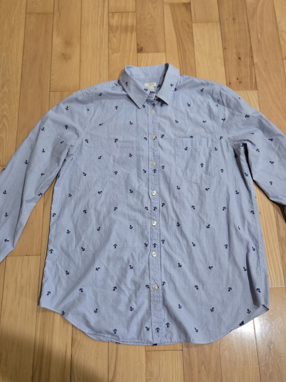 J. Crew Anchor Print Button Down